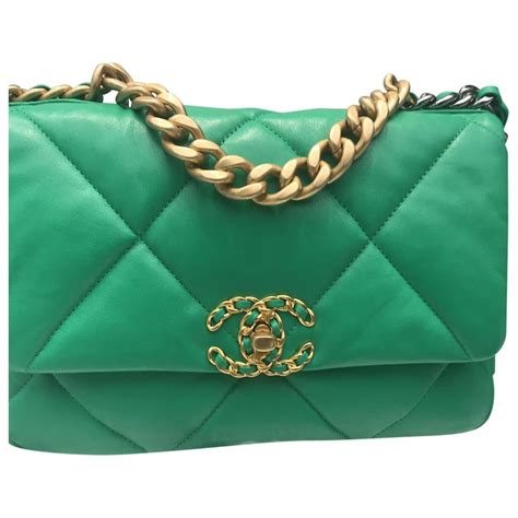 green chanel bag 2017|Chanel handbag green.